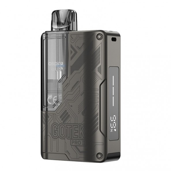 Aspire Gotek Pro II Pod Kit 2500mAh 4,5ml Gunmetal Aspire Gotek Pro II Pod Kit 2500mAh 4,5ml Gunmetal